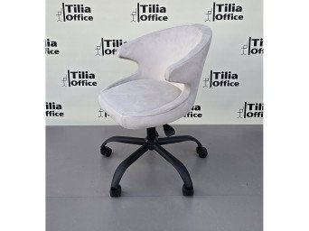 Coket Çalışma Koltuğu Siyah Yonca Ayak Krem